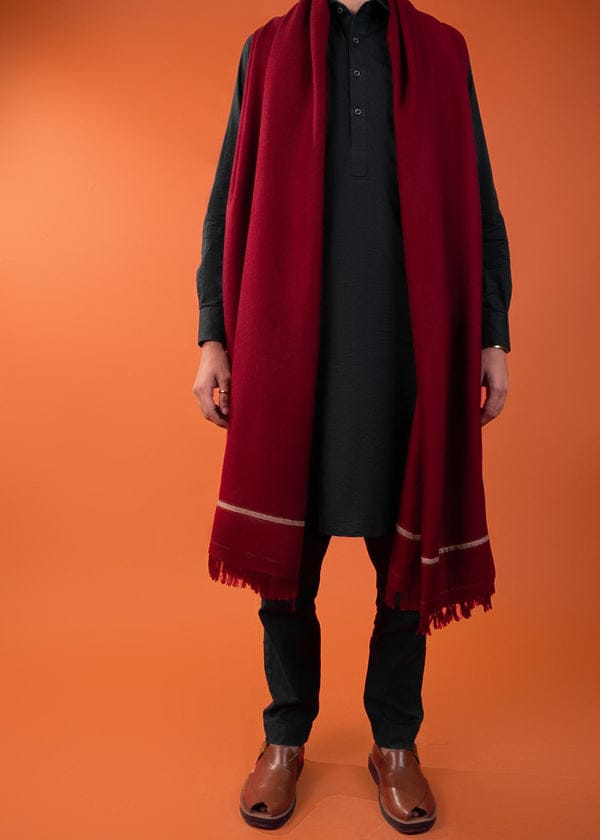 Men Shawls - Pure Pashmina Shawal (  Mehron )