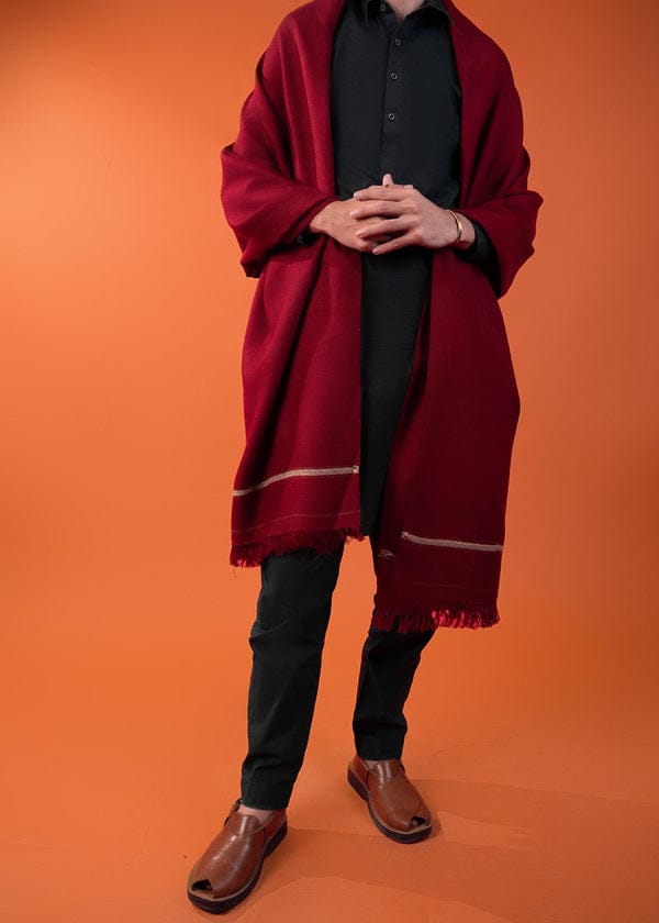 Men Shawls - Pure Pashmina Shawal (  Mehron )