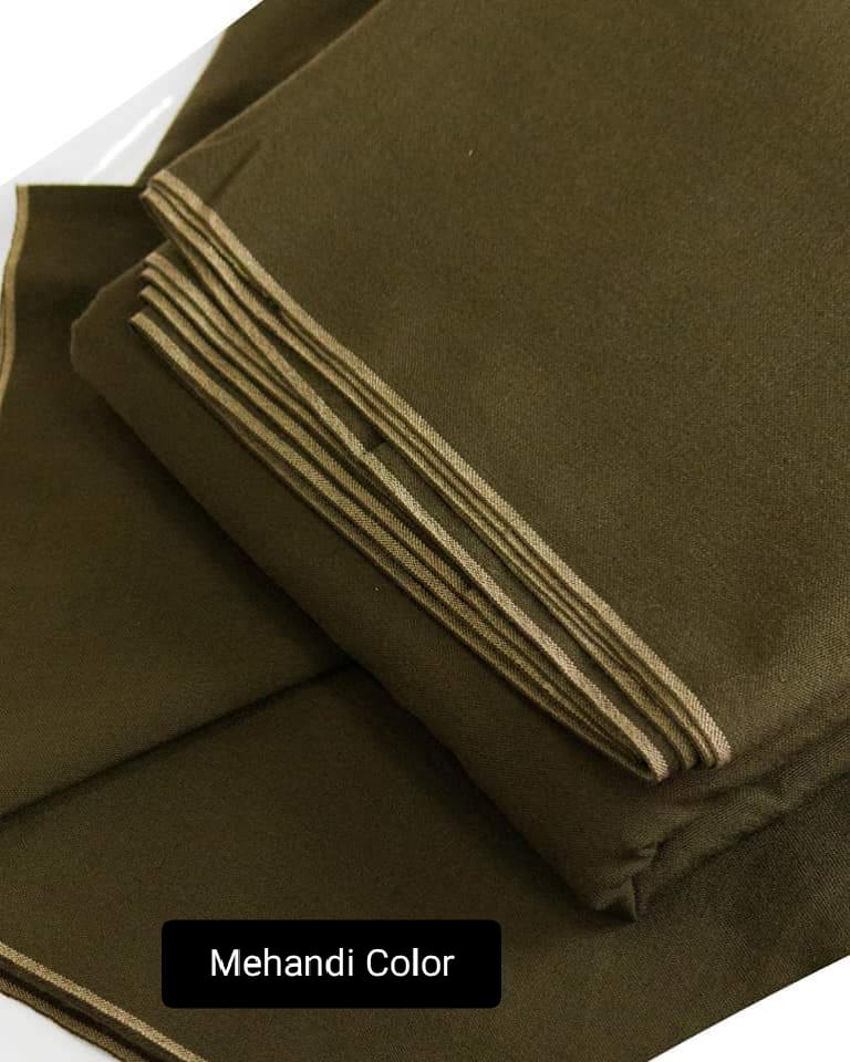 Charsadda Handmade Kadhar For Men 100% Pure Wool ( Mehndi   )